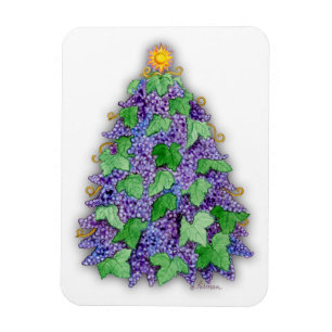 Weintrauben Weihnachtsbaum Magnet