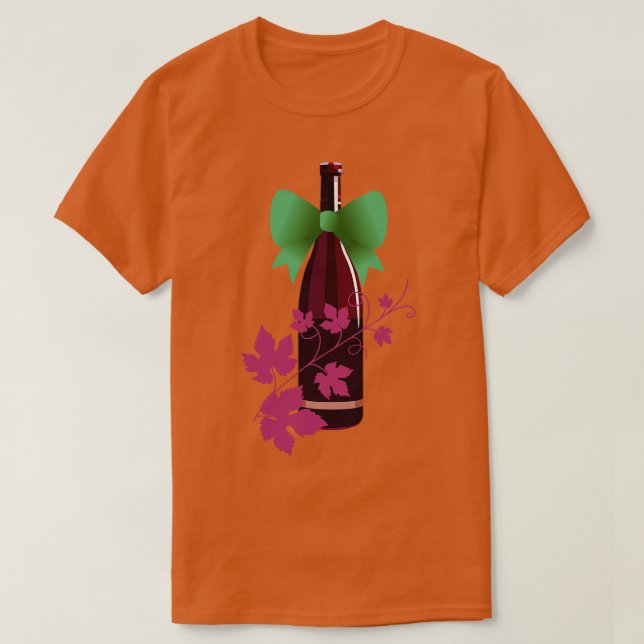 Weintrauben Wein T-Shirt (Design vorne)