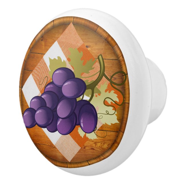 Weintraubenziehknopf Keramikknauf (Rechts)