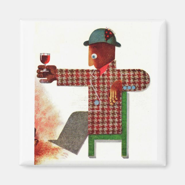 Weintrinker AKA oenophile Magnet (Vorne)