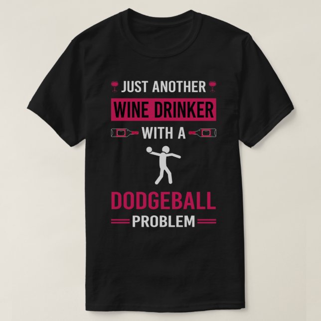 Weintrinker Dodgeball T-Shirt (Design vorne)
