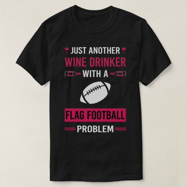 Weintrinker-Flagge T-Shirt (Design vorne)