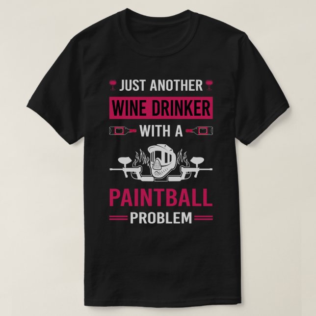Weintrinker Paintball T-Shirt (Design vorne)