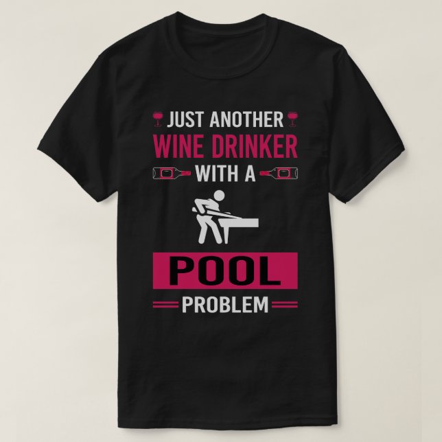 Weintrinker-Pool T-Shirt (Design vorne)