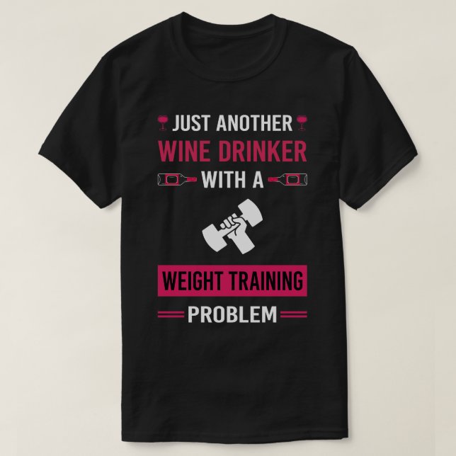 Weintrinkertraining T-Shirt (Design vorne)