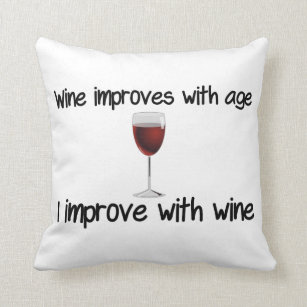 Weinverbesserung mit zunehmendem Alter Kissen