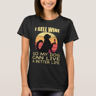 Weinverkäufer Dog Winemaker T-Shirt