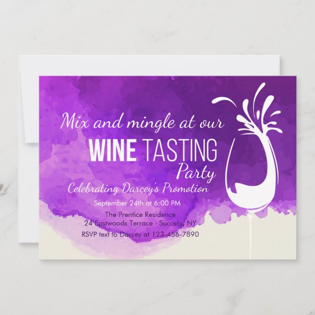 Weinverkostung 2 Einladung (Vorderseite)