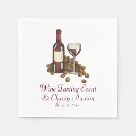 Weinverkostung Cocktail Party Flasche Glas Weintra Serviette