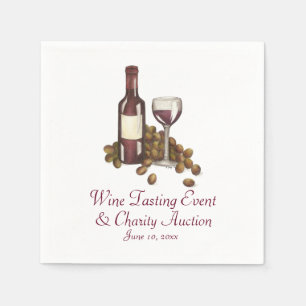 Weinverkostung Cocktail Party Flasche Glas Weintra Serviette