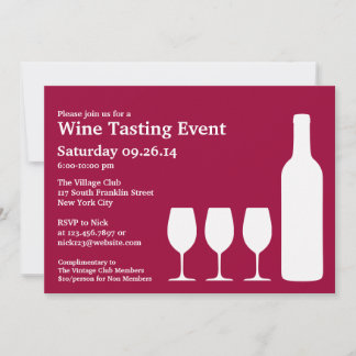 Weinverkostung Flat Einladung