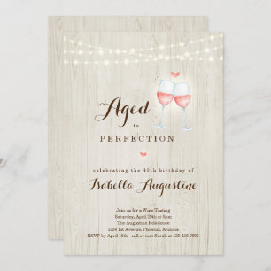 Weinverkostung Geburtstagsparty Einladung