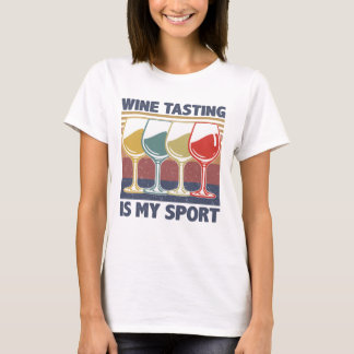 Weinverkostung ist mein Sport Alkohol Vintage Gesc T-Shirt