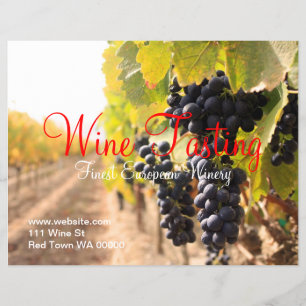 Weinverkostung Weingut Flyer Einladung