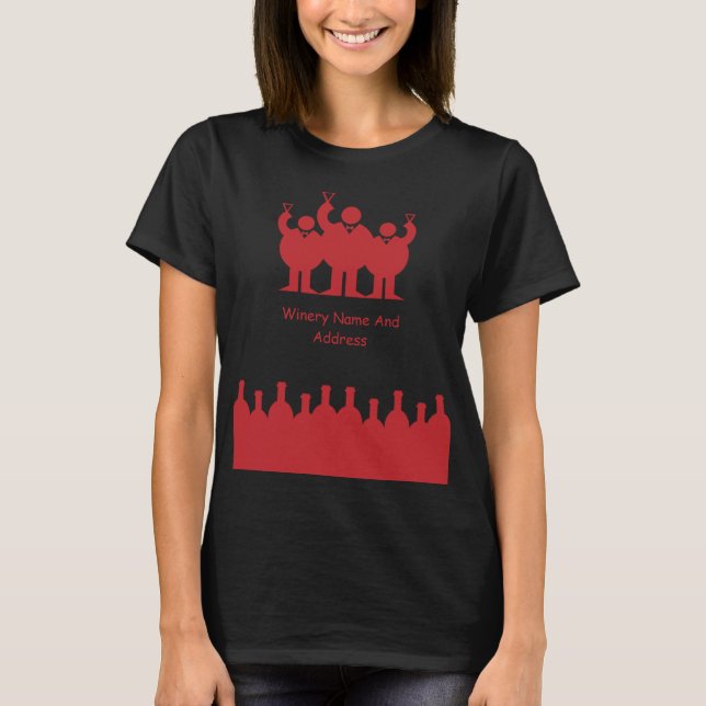Weinverkostung Werbeaktion T - Shirt (Vorderseite)