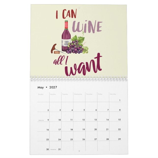 WEINZEIT KALENDER (Mai 2027)