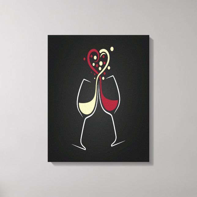 Weinzeit Leinwanddruck (Vorderseite)