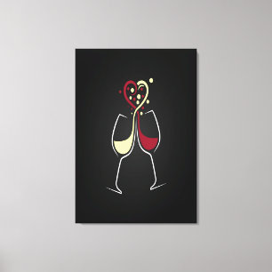 Weinzeit Leinwanddruck