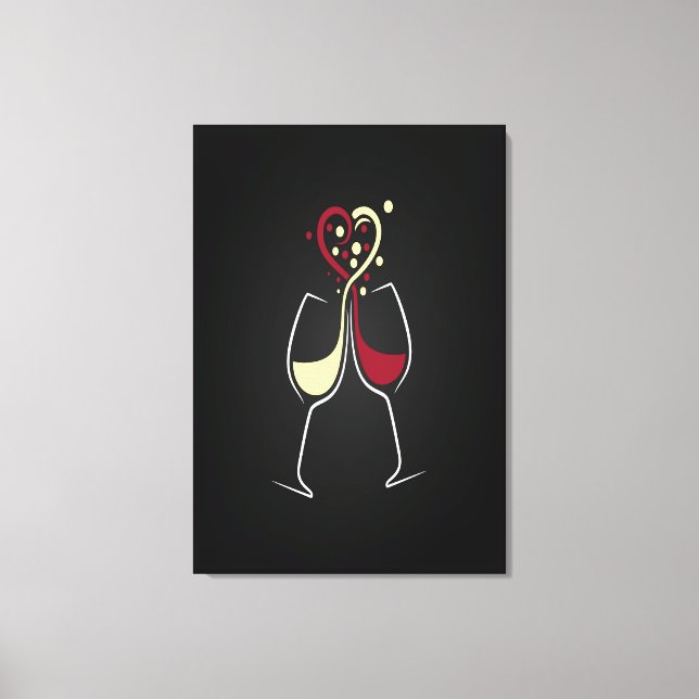 Weinzeit Leinwanddruck (Vorderseite)