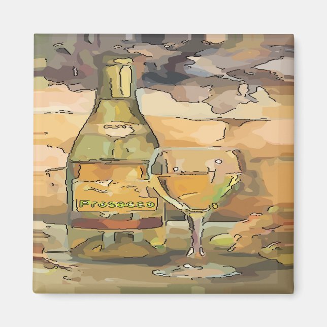 Weinzeit, Prosecco Magnet (Vorne)