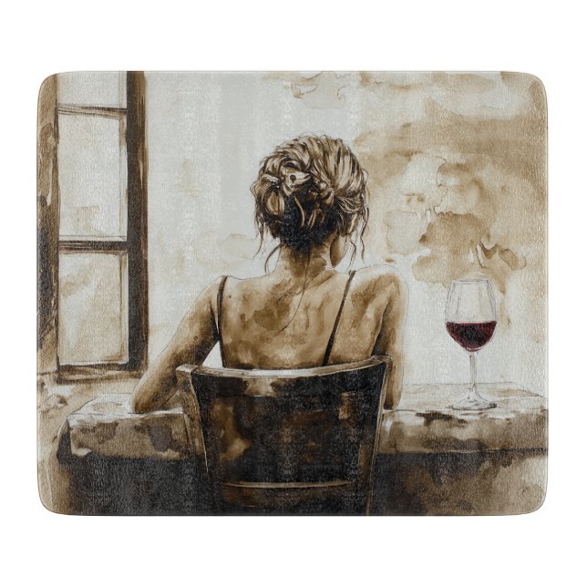 Weinzeit Schneidebrett (Vorderseite)