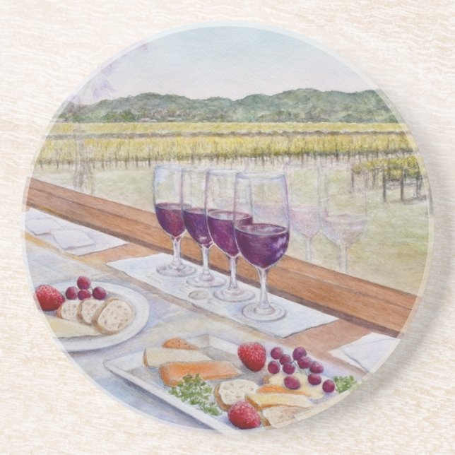 Weinzug Happy Hour Getränkeuntersetzer (Vorne)