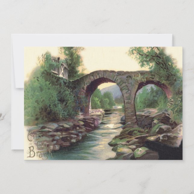 Weir Bridge Killarney Steinbrücke Einladung (Vorderseite)