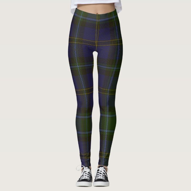 Weir Tartan Clan Kariert Leggings (Vorderseite)