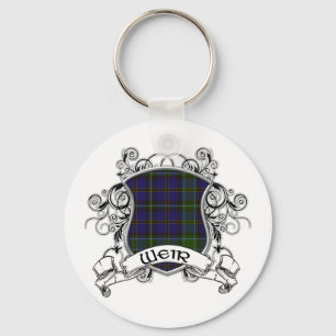 Weir Tartan Shield Schlüsselanhänger