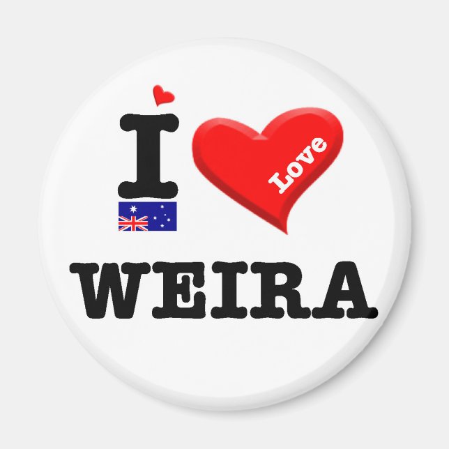 WEIRA - I-Liebe Magnet (Vorne)