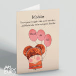 Weird Best Friend Karte<br><div class="desc">Die schöne Geburtstagskarte für einen seltsamen (aber fabelhaften) Freund! Jedes Jahr werden Sie etwas seltsamer...  und deshalb sind wir so gute Freunde!</div>