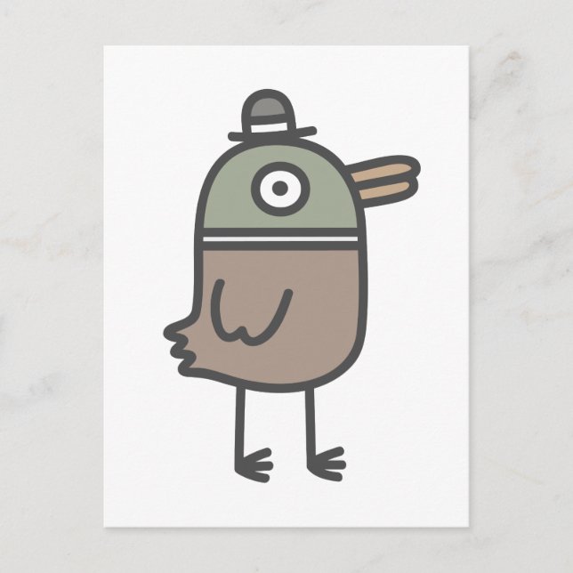 Weird Duck Postkarte (Vorderseite)