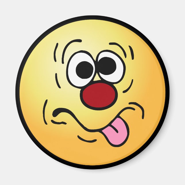 Weird Face Grumpey Magnet (Vorne)