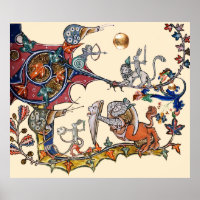 WEIRD MEDIEVAL BESTIARY WAR Snails ,Killer Rabbit