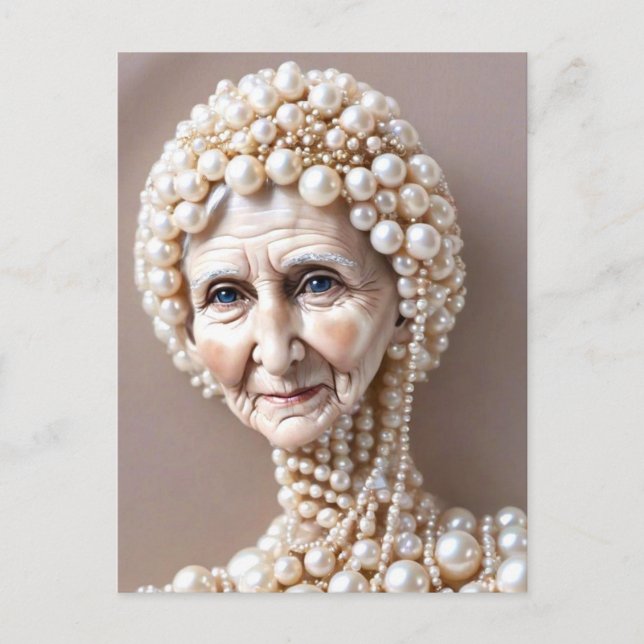 Weird Pearl Granny Postkarte (Vorderseite)