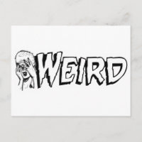 WEIRD - Retro Monster Girl Black & White
