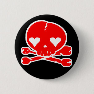 Weird Skull Goth Kawaii Stil Button