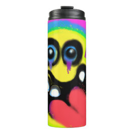 Weird Smile Emoji Graffiti Art M13 Thermosbecher