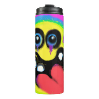 Weird Smile Emoji Graffiti Art M13 Thermosbecher
