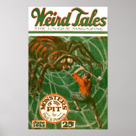 Weird Tales 1925 Cover - Monster der Grube Poster