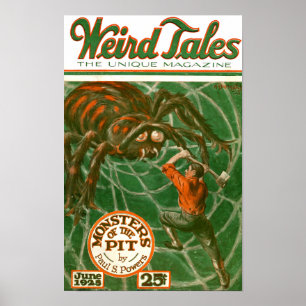 Weird Tales 1925 Cover - Monster der Grube Poster