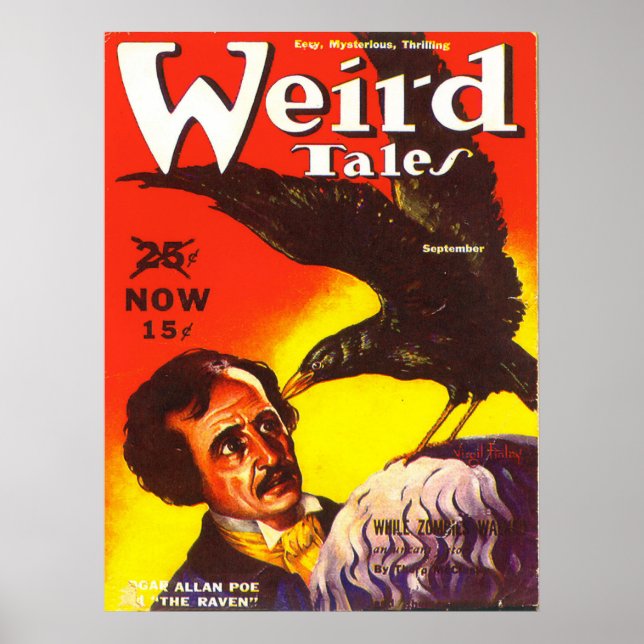 WEIRD TALES Cooles Vintages Pulsmagazin Cover Art Poster (Vorne)