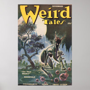 Weird Tales Jazz Satyr Poster