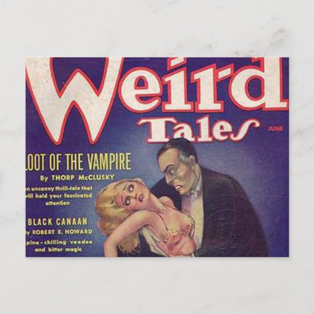 Weird Tales Vampire Comic Book Postkarte (Vorderseite)