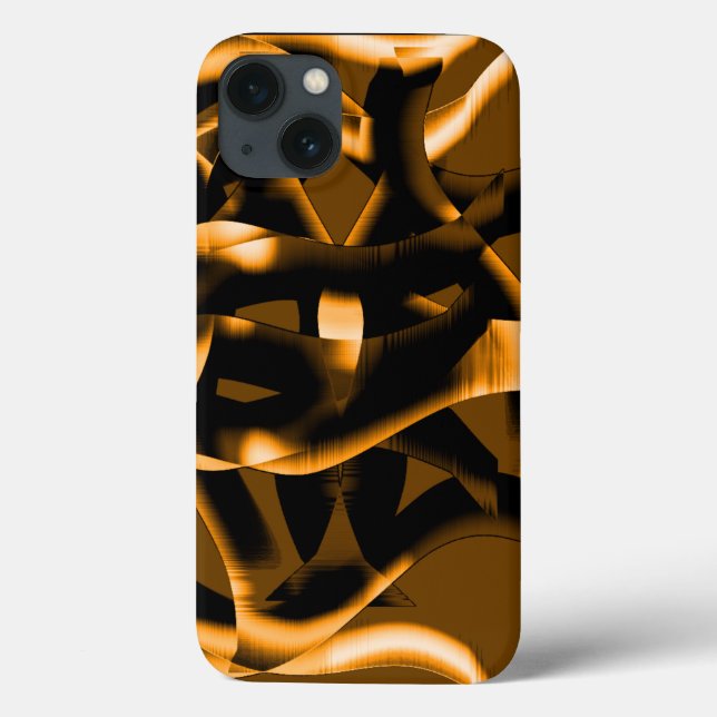 Weird tangle of burnt ribbons, black and orange Case-Mate iPhone hülle (Rückseite)