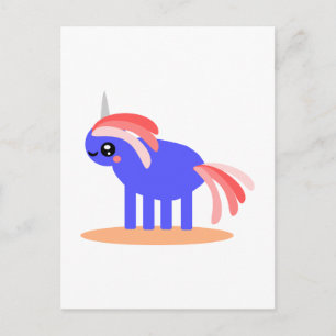 Weird Unicorn Postkarte