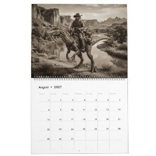Weird West Alien-Cowboy-Dinosaur-Kalender Kalender