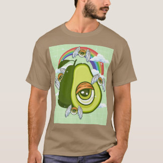 Weirdcore Ästhetik Kawaii Avocado Eye Winged Eyeb T-Shirt