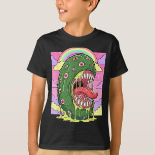 Weirdcore-Ästhetik kawaii eingelegte Gurkenaugen T-Shirt
