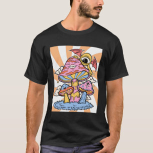 Weirdcore Ästhetik Kawaii Mushroom Cottagecore T-Shirt